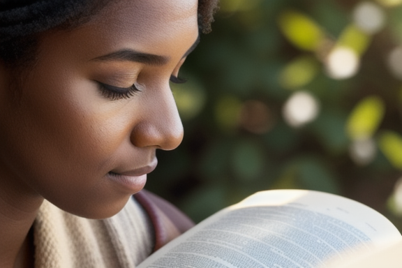 Person reading the Bible