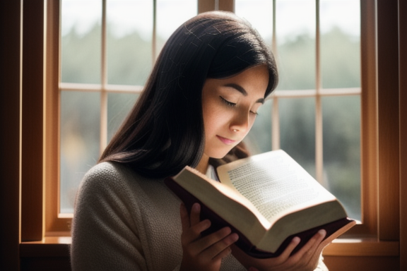 Person reading the Bible