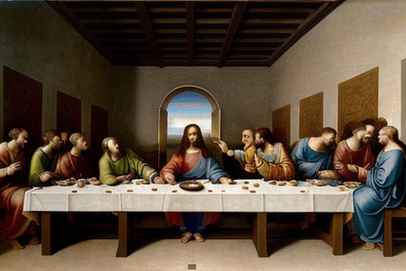 The Last Supper painting by Leonardo da Vinci